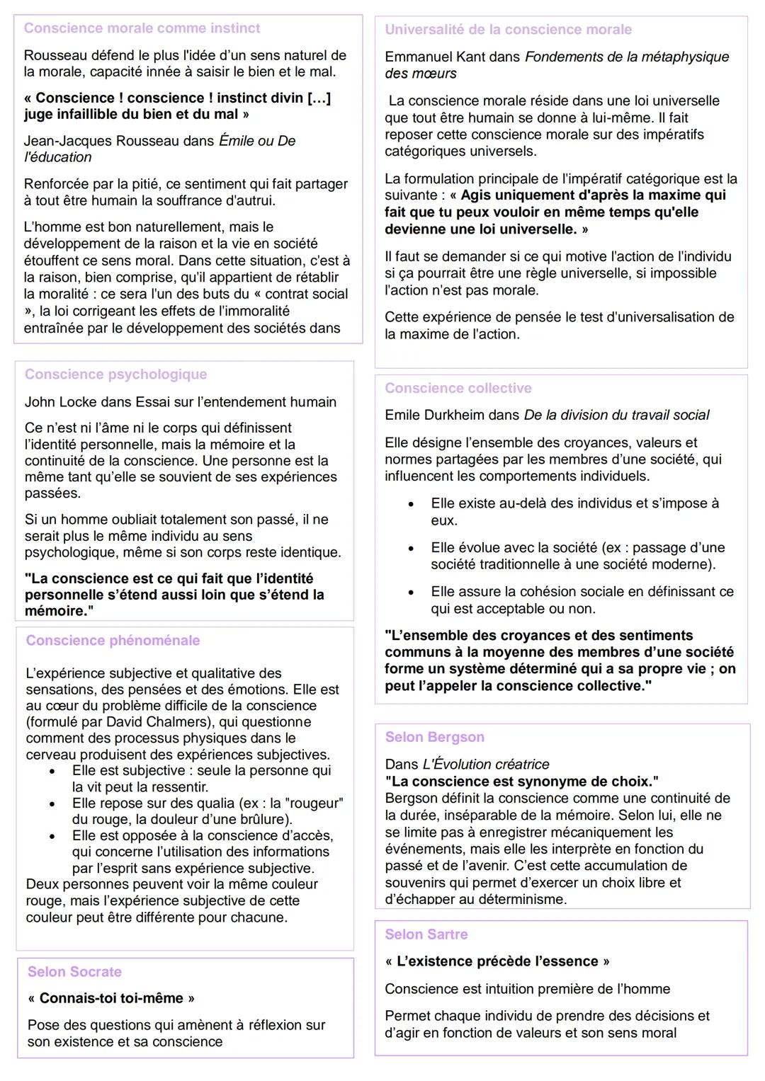 ## Conscience

### Etymologie:

Vient du latin « cum » → avec et
<< scientia >> → savoir
→Accompagné de savoir

### Types de conscience:

- 
