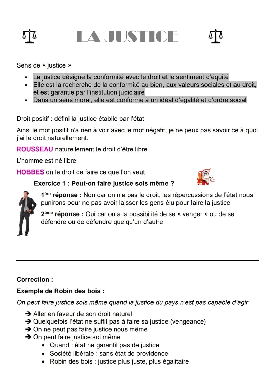 LA JUSTICE