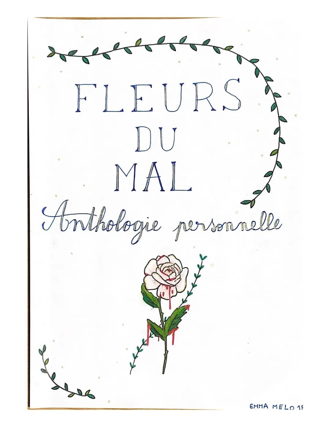 FLEURS
DU
MAL
Anthologie personnelle
EMMA MELO 18 I.
Anthologie personnelle
« L'albatros »>, poème II
J'ai décidé de choisir le poème « L'al