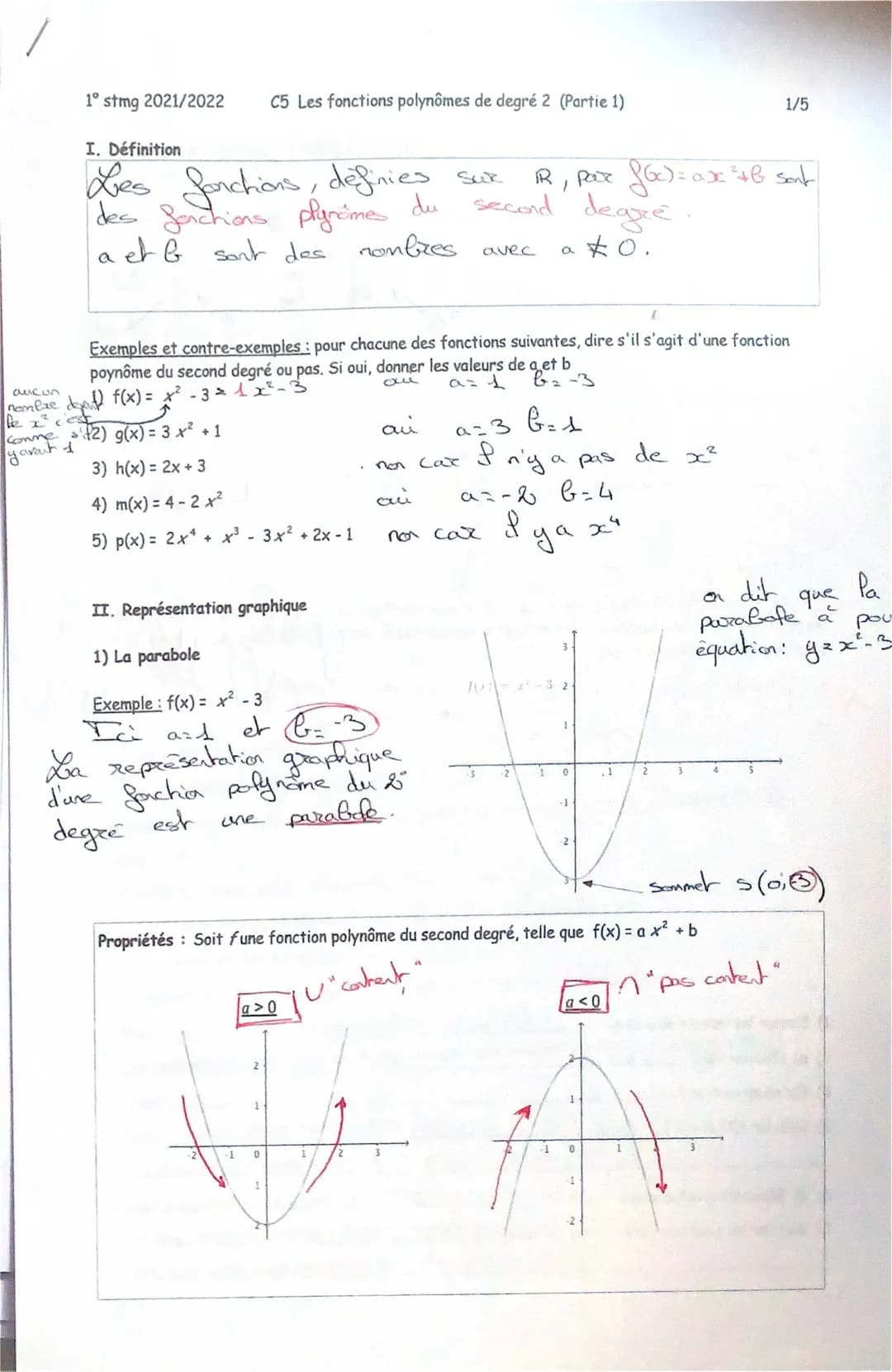 Polynôme Second Degré - Exercices Corrigés PDF et Formule