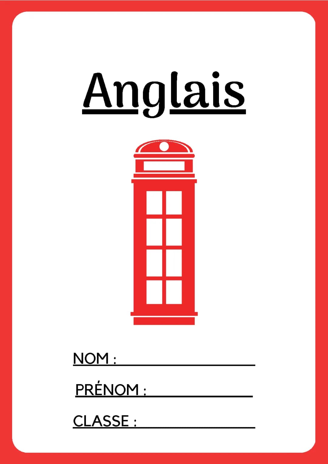 Pages de garde anglais