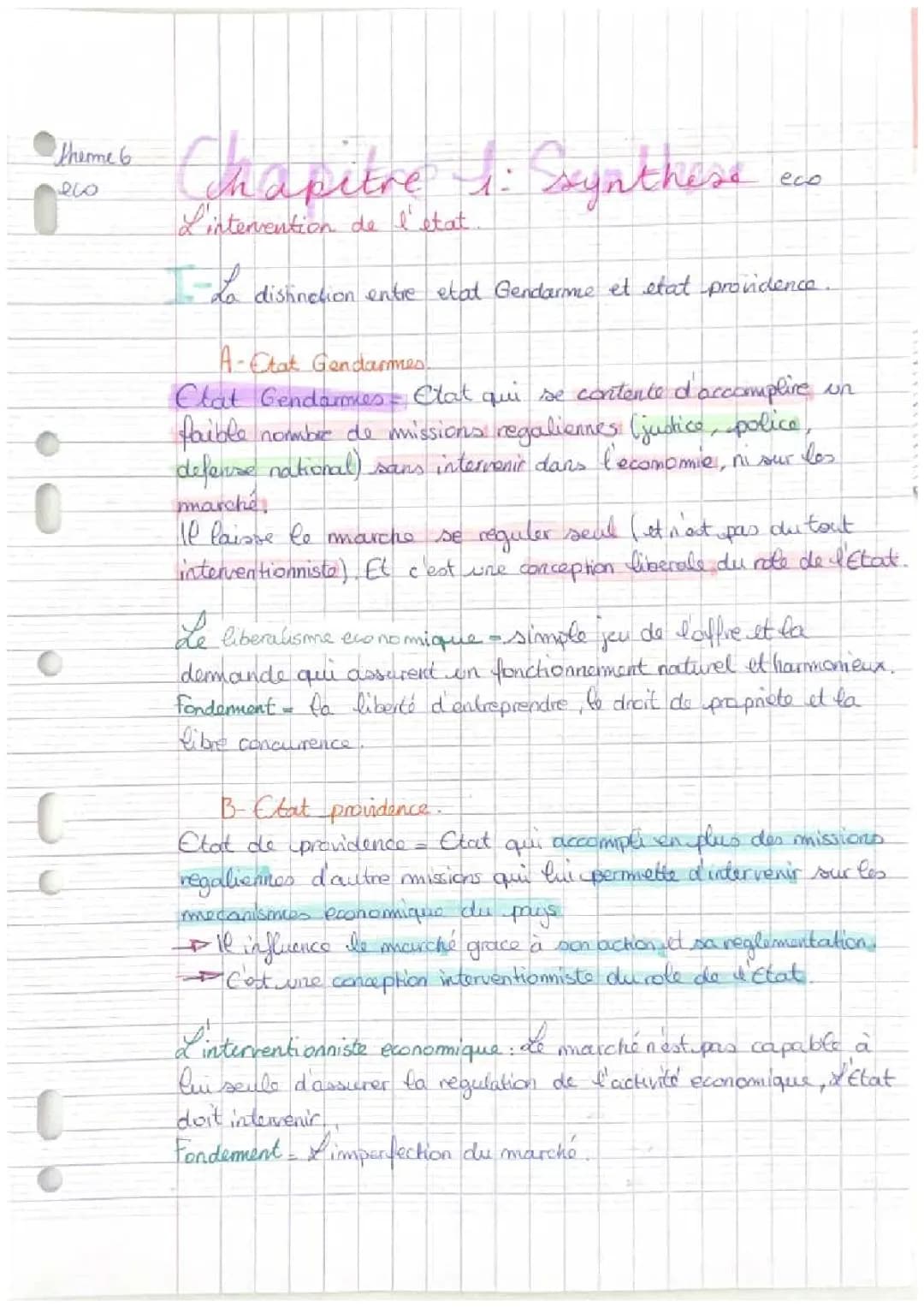 L’intervention de l’état 