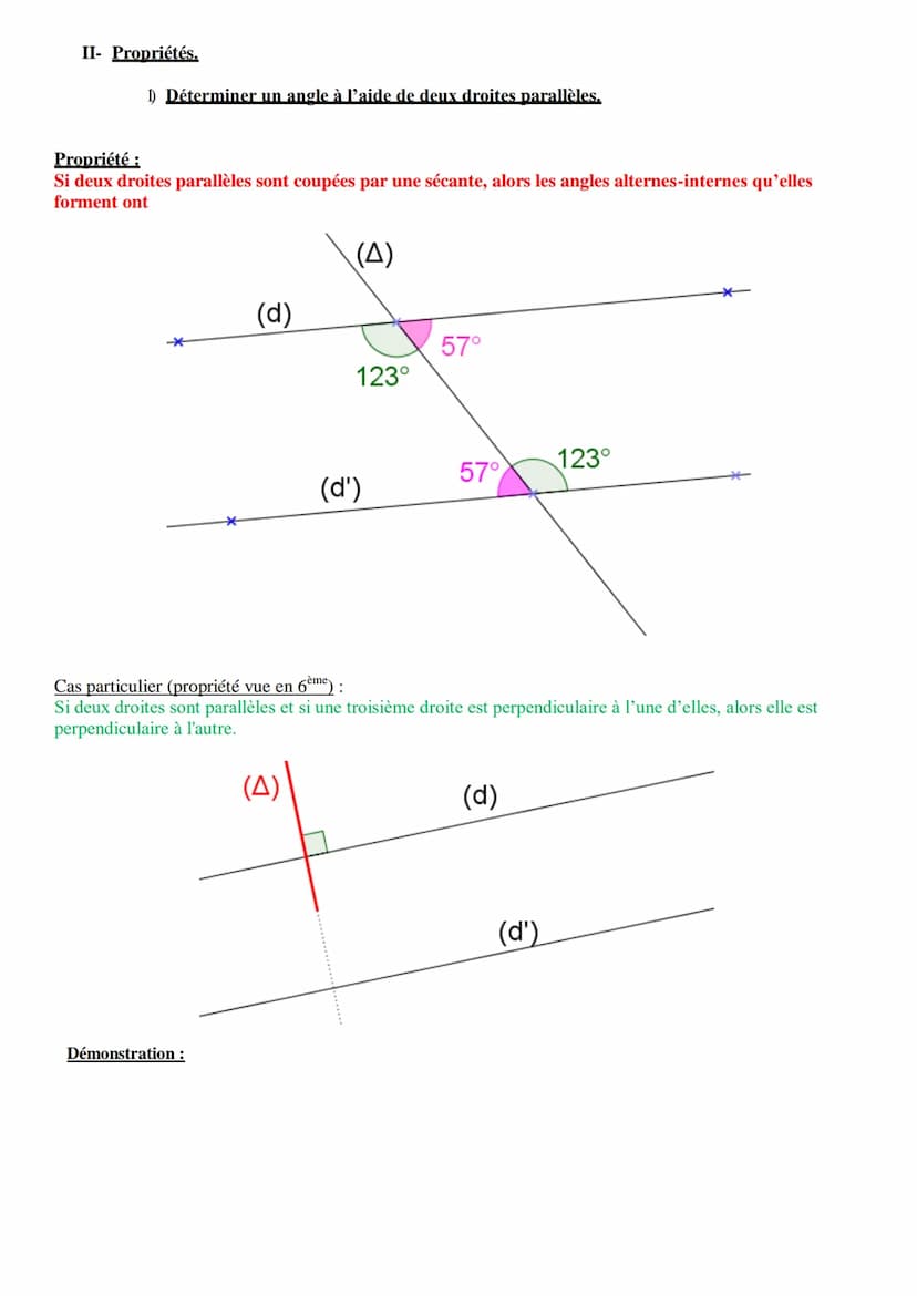 Chapitre :
I.
Deux angles sont adjacents lorsque :
Exemple:
X
Vocabulaire des angles.
1) Angles adiacents.
y
a) Deux angles sont
33°
b) Deux