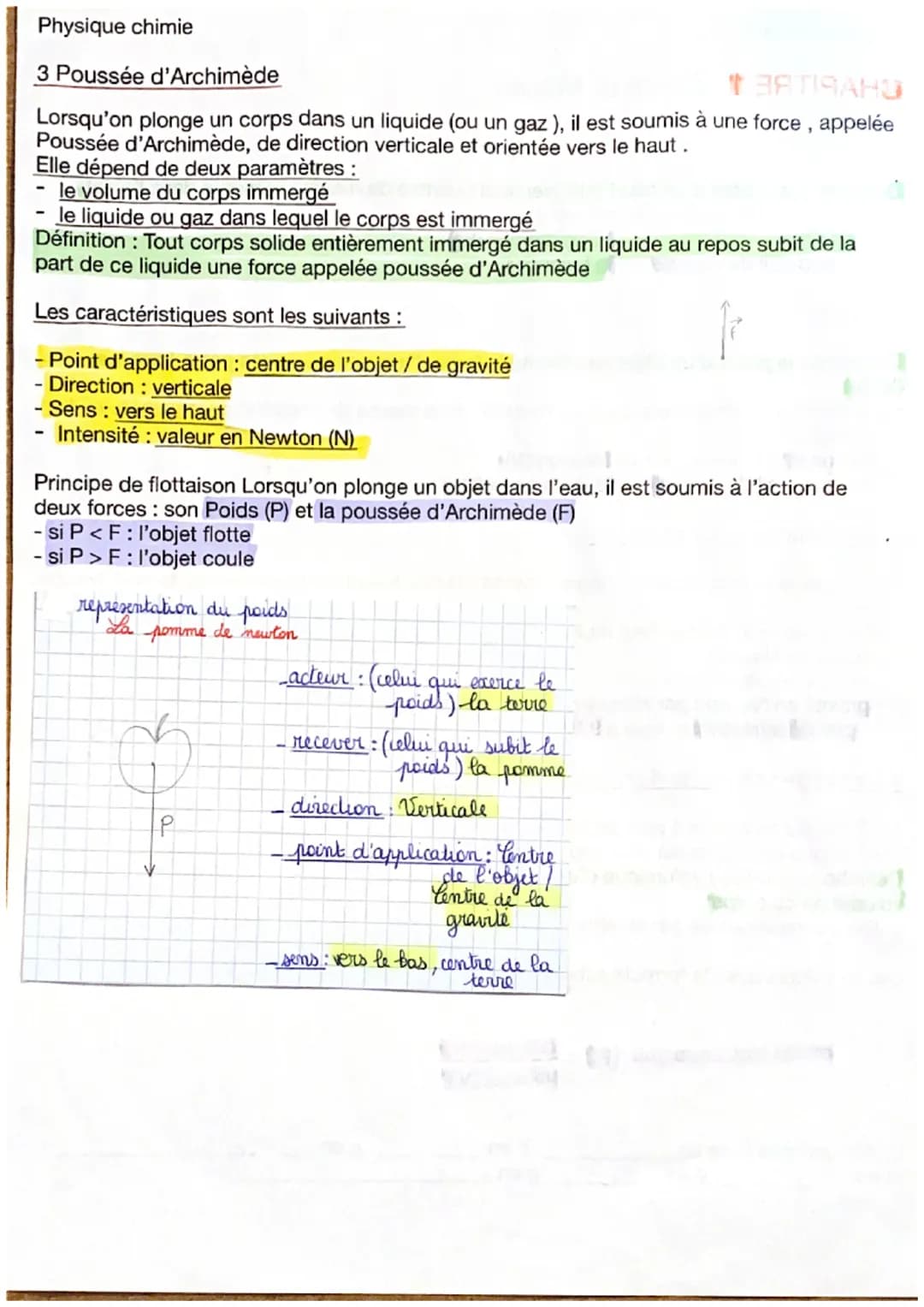 Physique chimie
CHAPITRE 1: Poids et Masse
Masse
1
Définition : la masse d'un objet représente la quantité de matière présente dans l'objet
