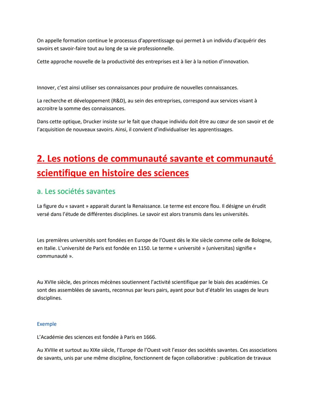 1. Une « société de la connaissance ? »
a. Qu'est-ce que la connaissance ?
Le terme « connaissance » vient du latin « cognescere » qui signi