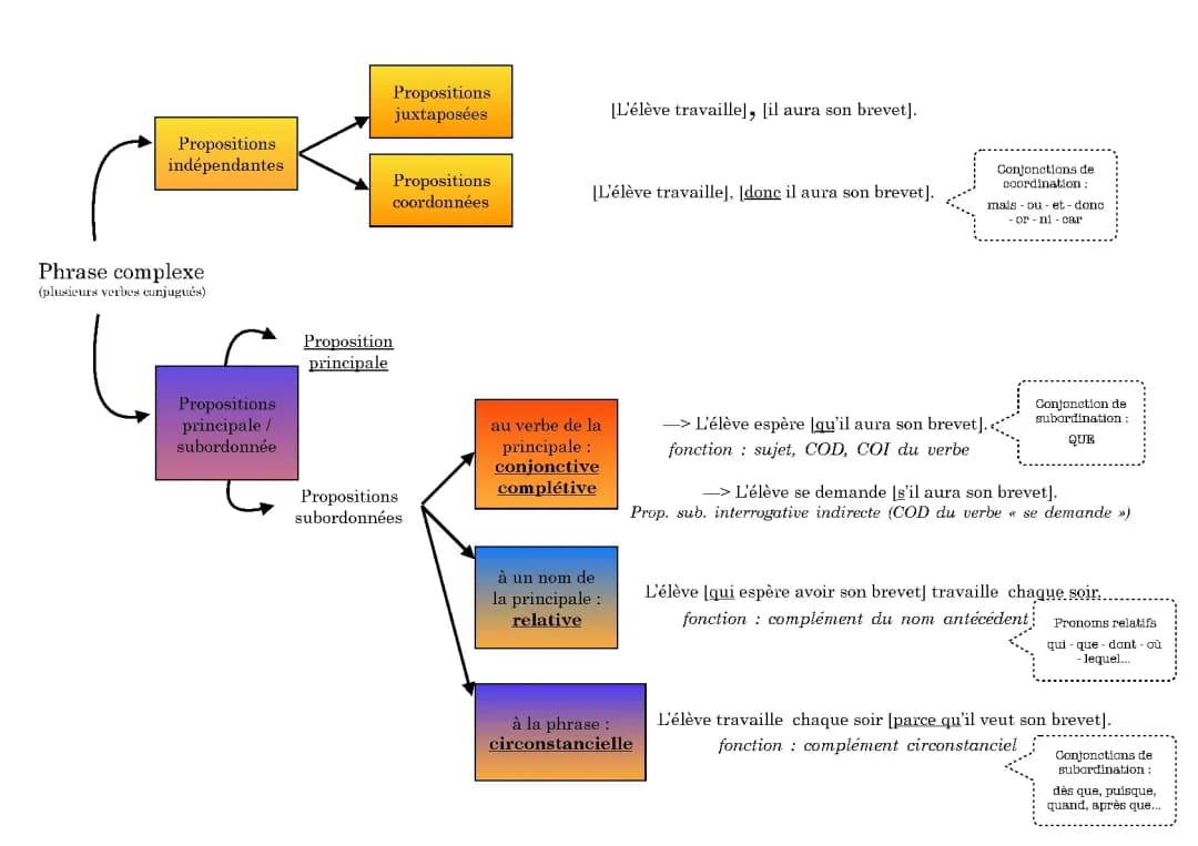 Propositions subordonnées