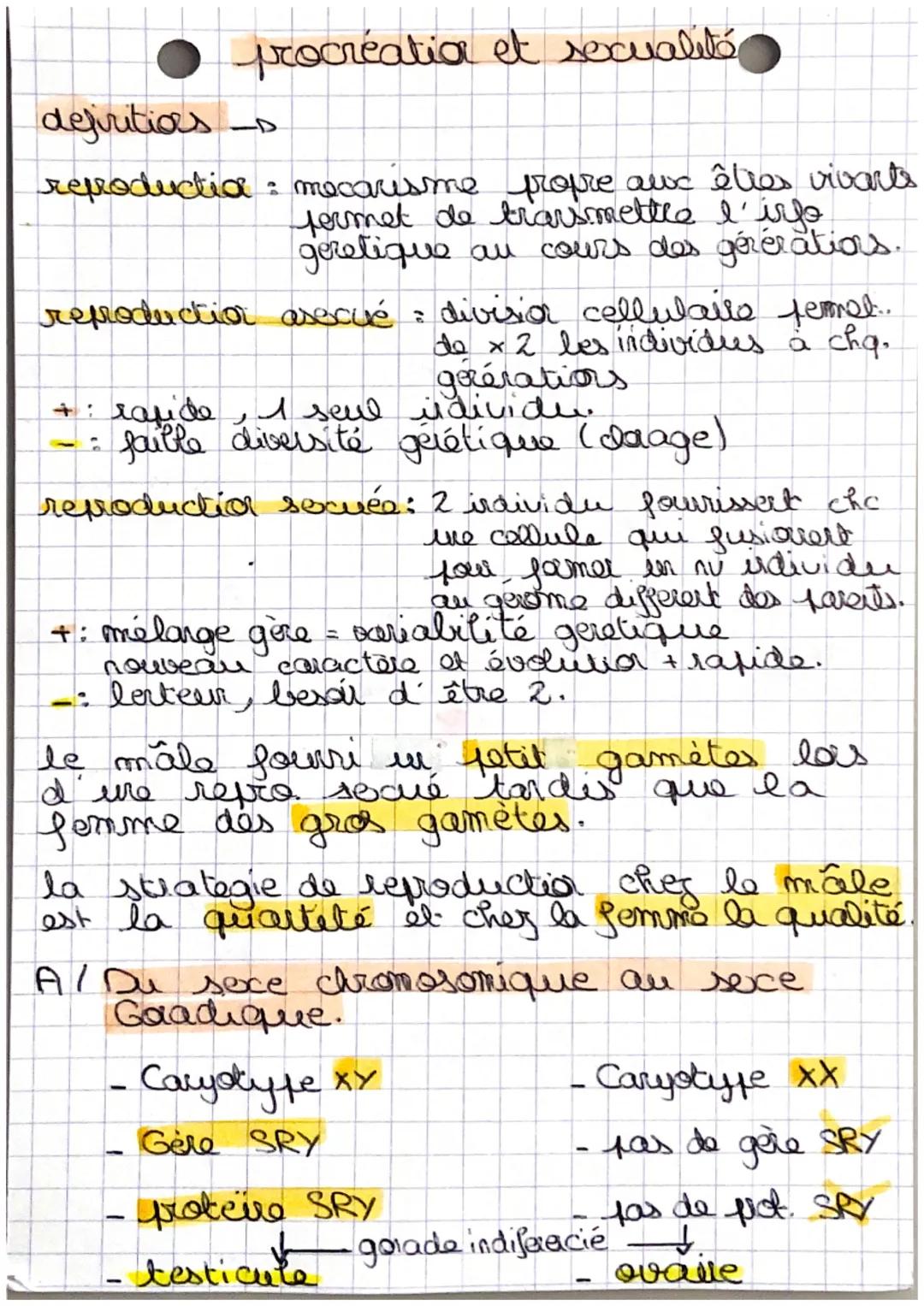 # procréatia et sexualité

dejiritias -

repoductia: mecarisme propre aux êtres vivants
fermet de transmettre l'info
geretique au cours des 