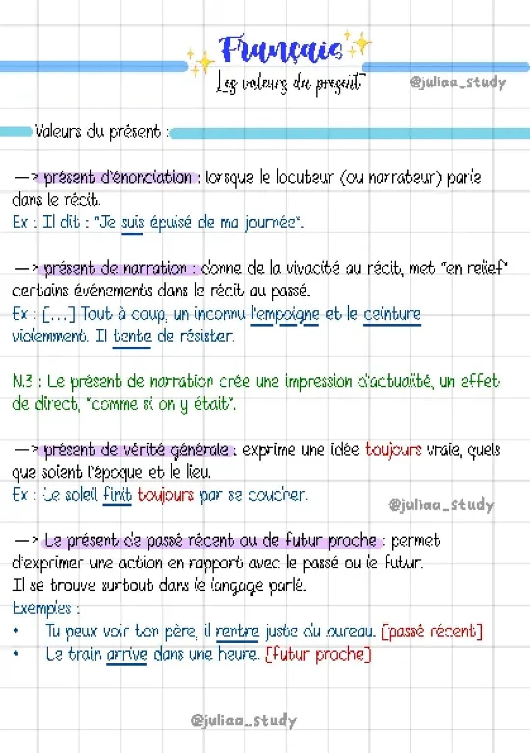 Les valeurs du présent - Français- 3ème 