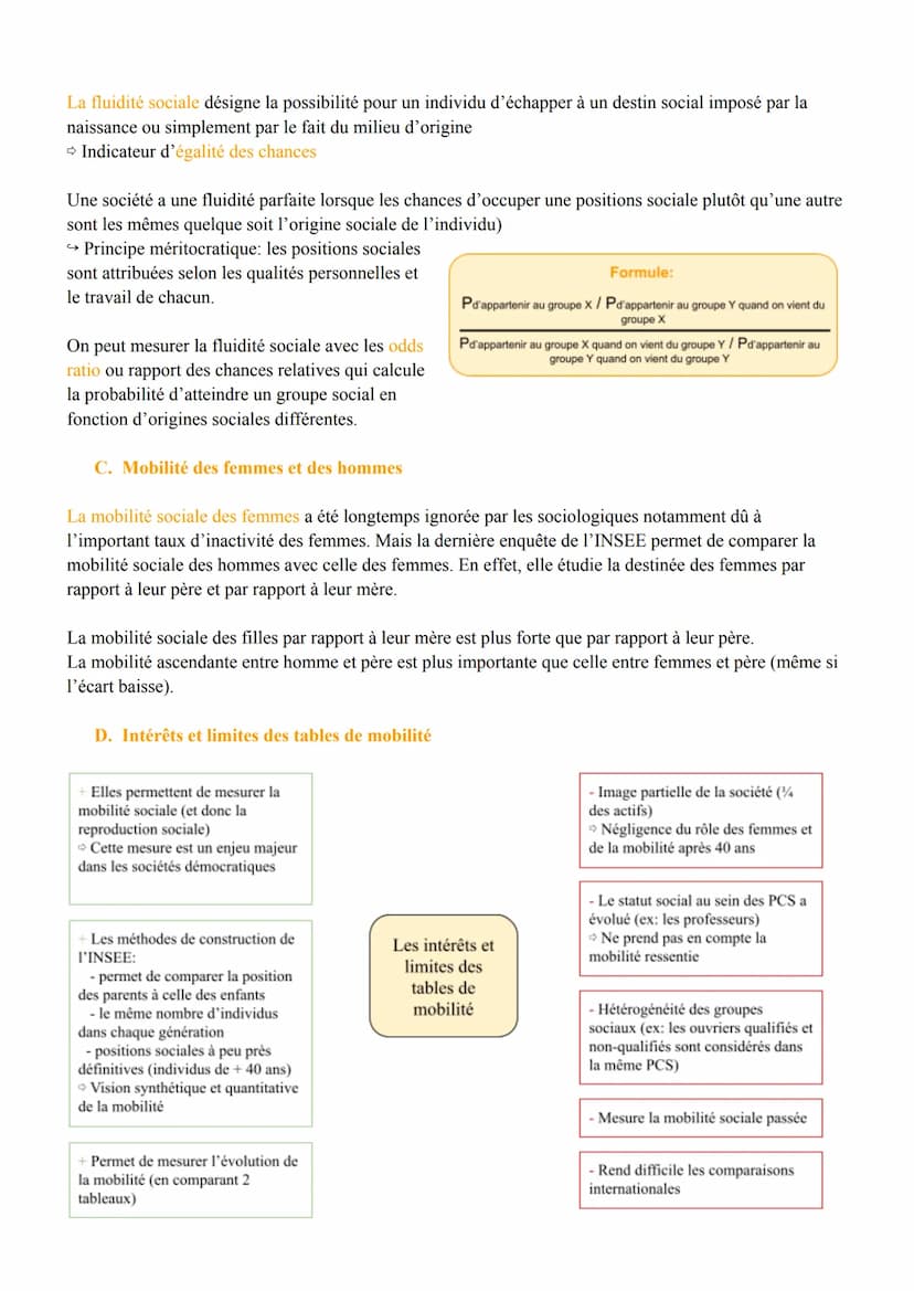 Quels sont les caractéristiques contemporaines et les facteurs de la mobilité sociale?
I. Les différentes formes de mobilité
La mobilité soc