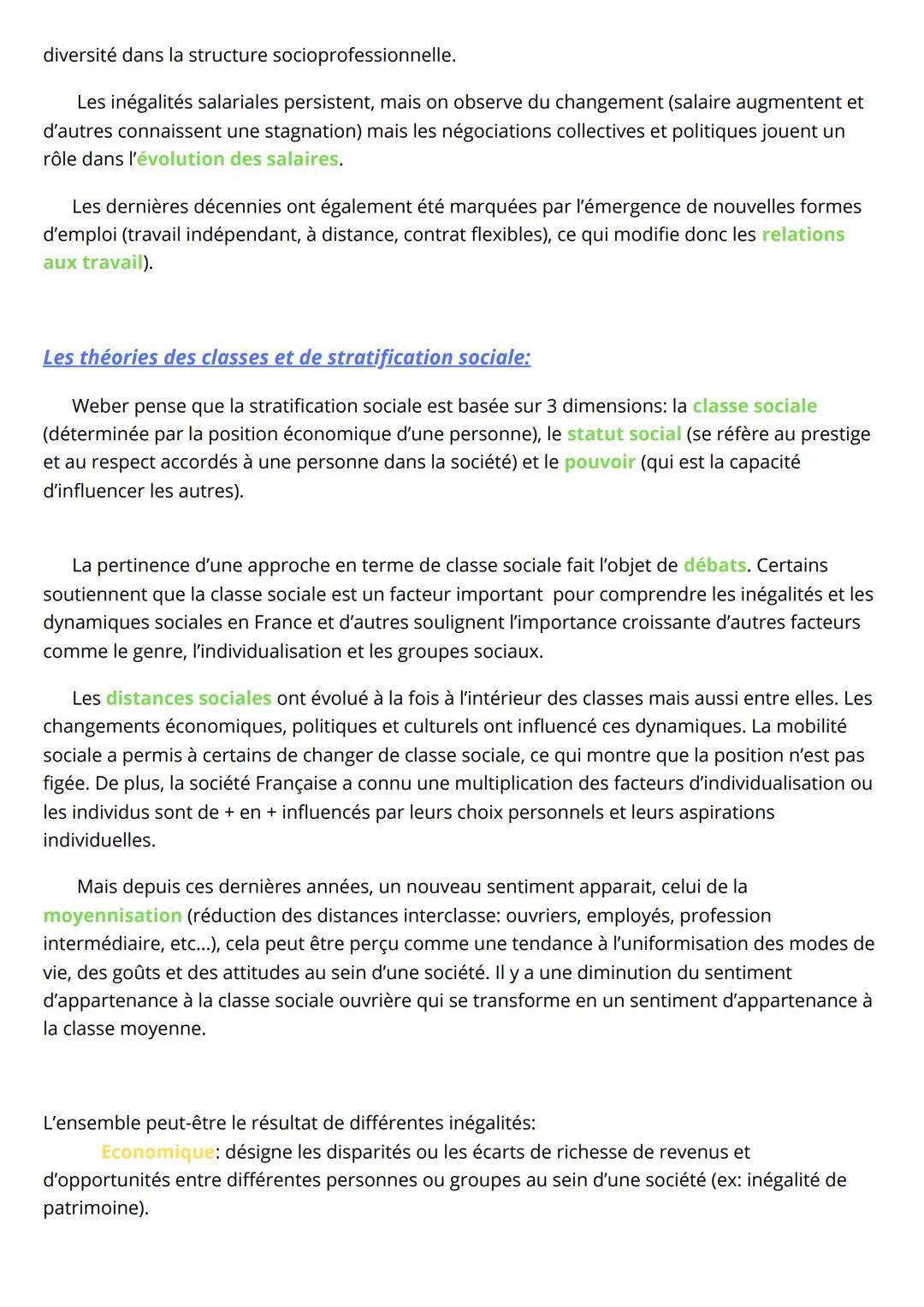Comment est structurée la société Française :
Identifier les facteurs de structuration et de hiérarchisation de l'espace social:
1) Des fact