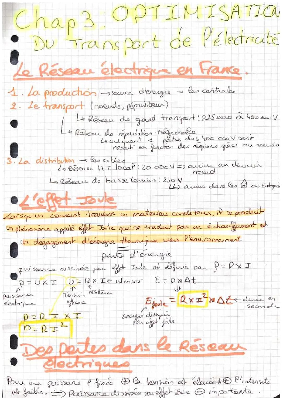 Optimisation du transport de l’électricité 