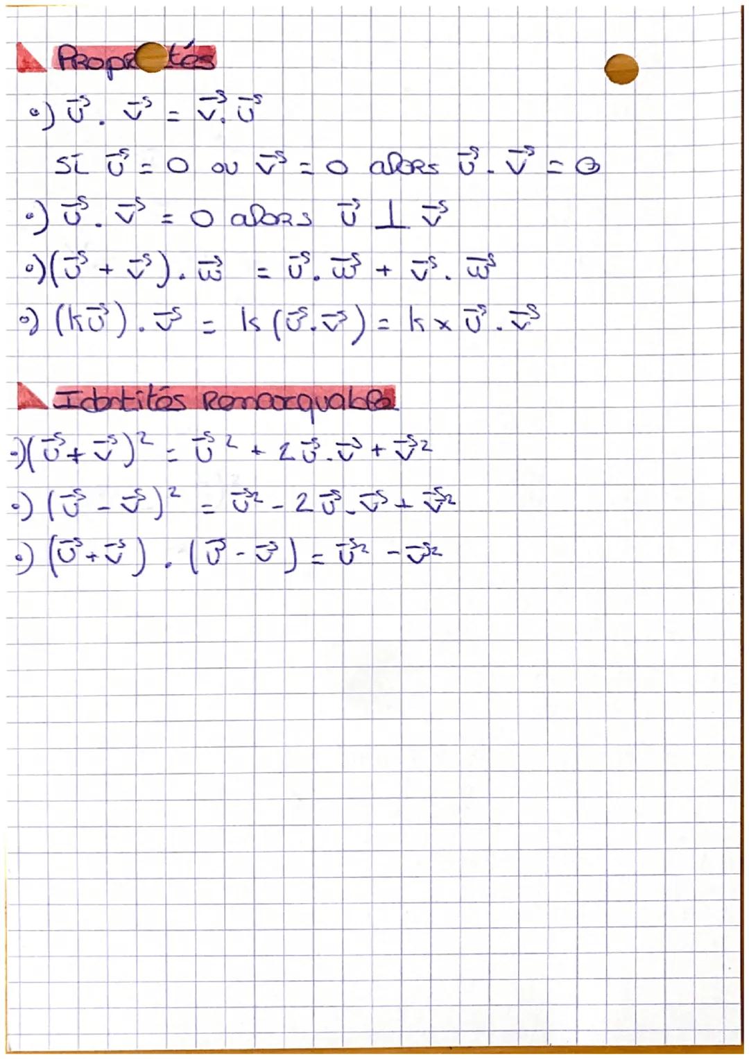 Mathématiques
Produit scalare

norma vectorielle
○) 11811 = √2x²+y²²
*ABII = √(xo-xa)² + (40-Yo)²

proderit scalaire avec un angle

び、シンジニメ×