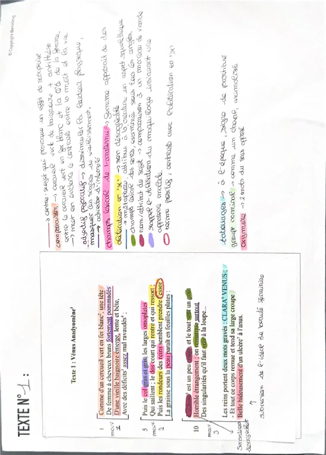 --- OCR Start ---
INTRODUCTION (1 min 30 max.)
Carte d'identité de l'œuvre
Titre: vorus Anadyomère
Auteur: Arthur Rimbaud
Date: 27 juillet 1
