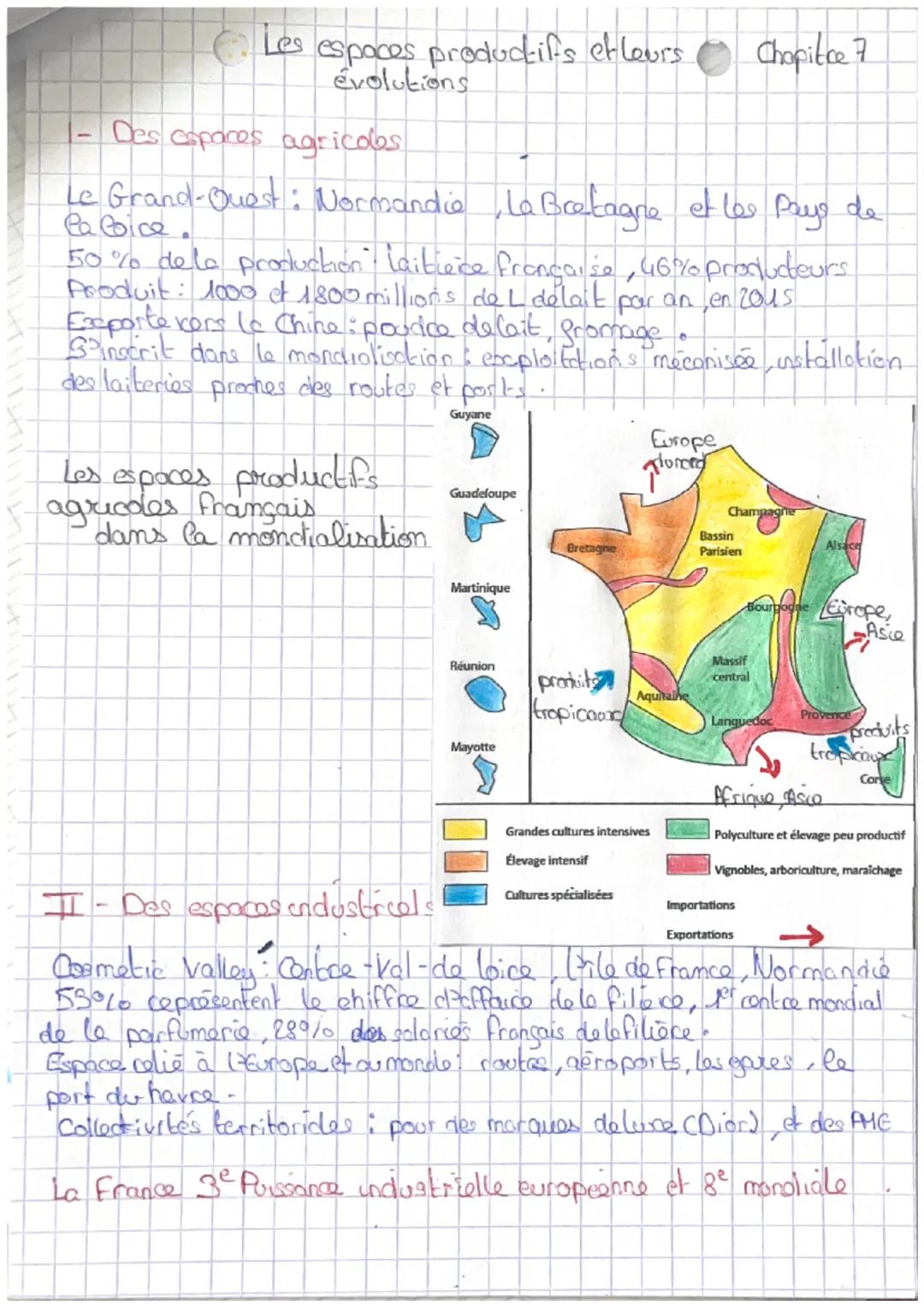 Les espaces productifs et leurs
évolutions Chopitce 7

1- Des espaces agricdes

Le Grand-Quest: Normandie, La Bretagne et les pays de
Ca Coi