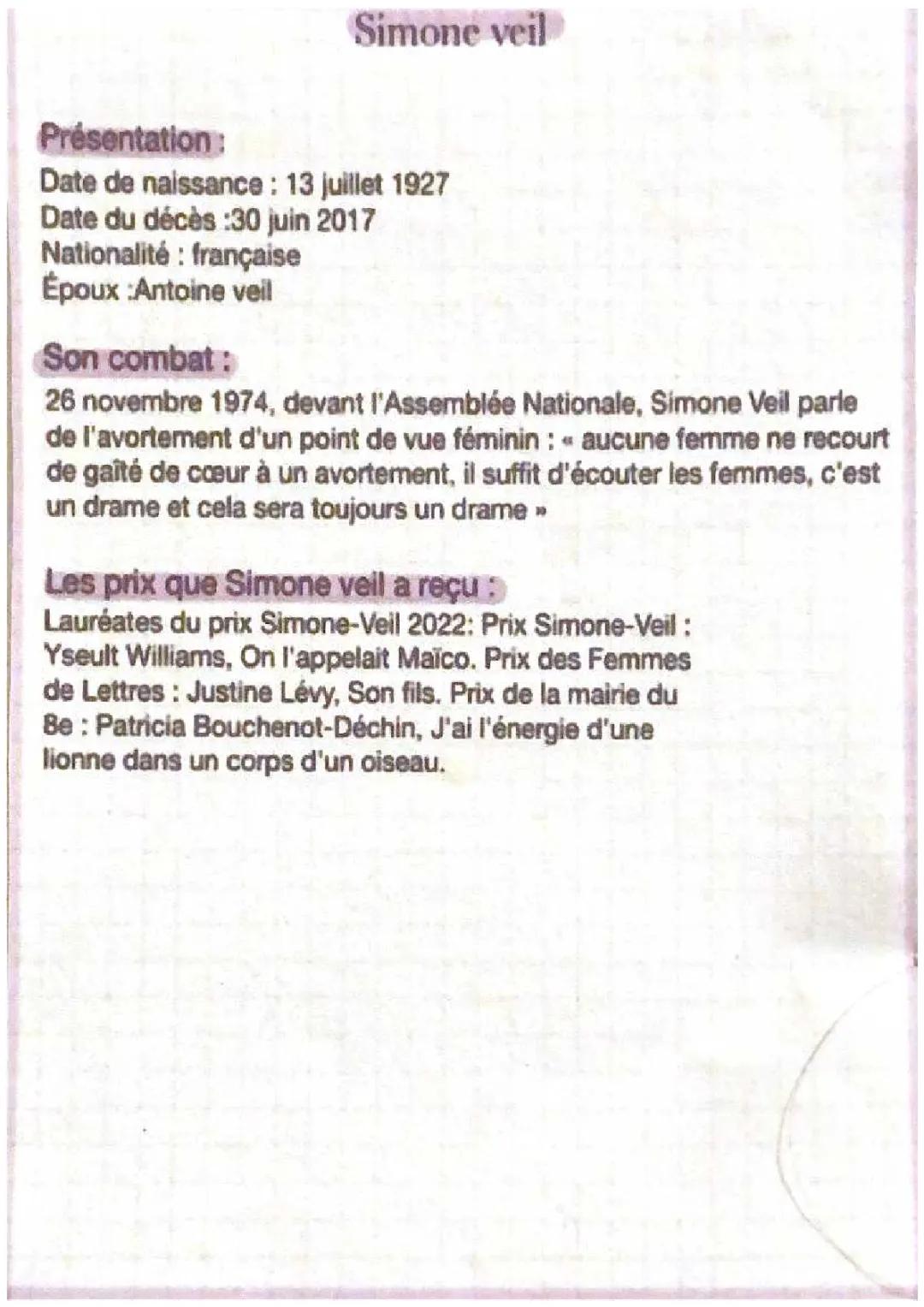 mini biographie de Simone viel