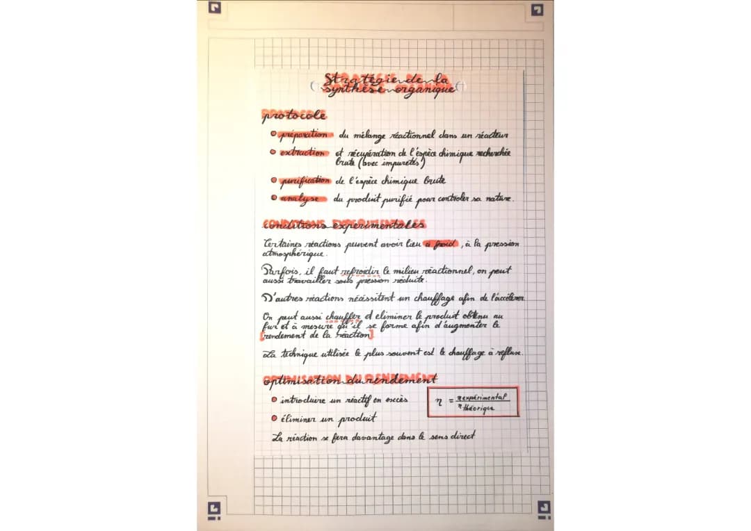 Stratégie de la synthèse organique