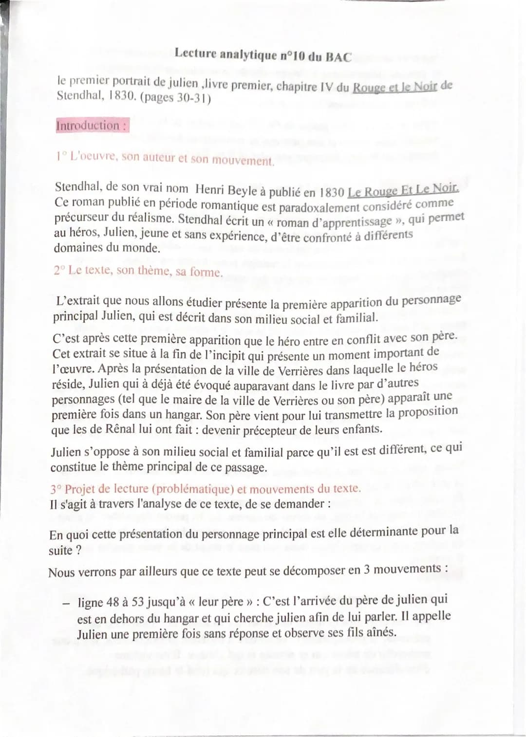 
<h2 id="introduction">Introduction</h2>
<p>L'œuvre, son auteur et son mouvement</p>
<p>Stendhal, de son vrai nom Henri Beyle, a publié en 1