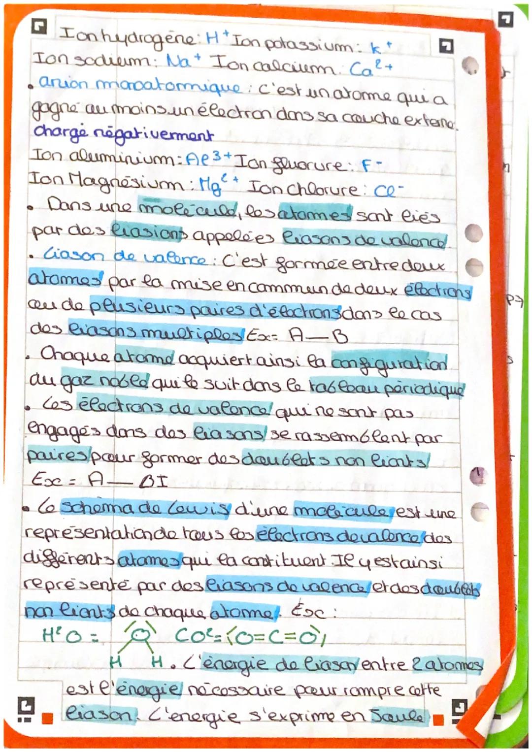- Chapitre 5: Stabilité des entites chimique

- Gasnobles: Ce sont des gazs moncatomiques
dans des conditions ordinaires de température
et d