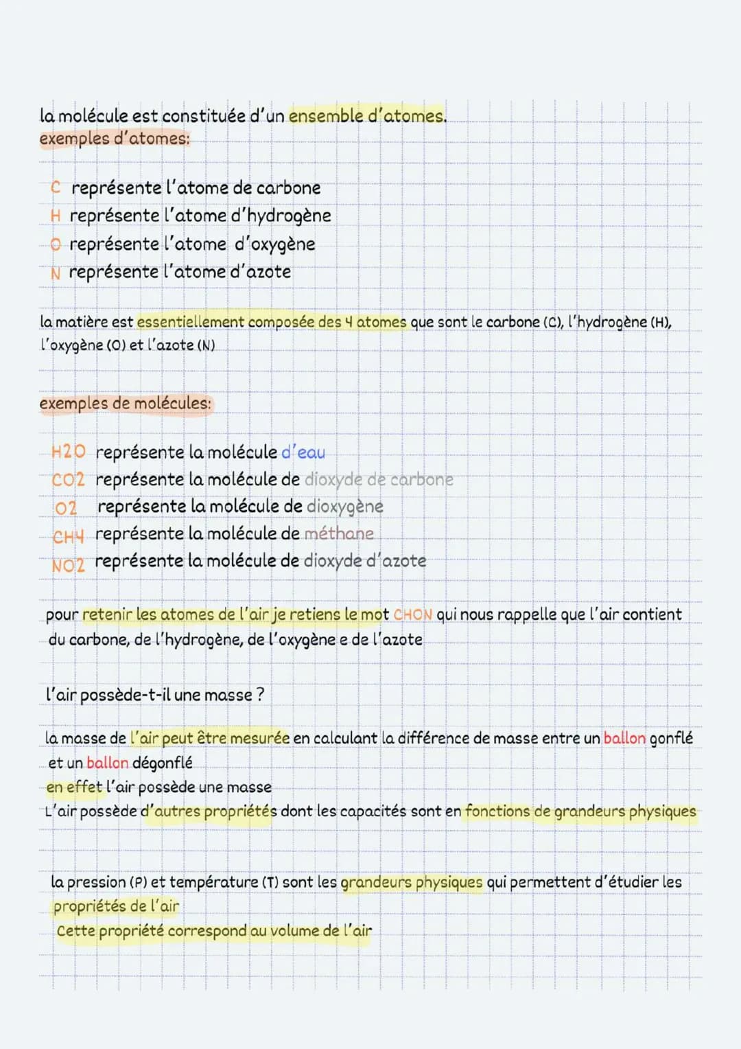 Чеме
l'air que nous respirons se situe dans la couche la plus basse appelé
"TROPOSPHÈRE"
physique
l'air qui nous entoure
l'air est composé d
