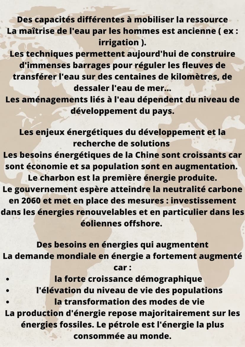 Géo : l'eau et l'énergie, des ressources à ménager
Le bassin du Jourdain est situé en Asie au Proche-Orient.
Les ressources en eau y sont ra