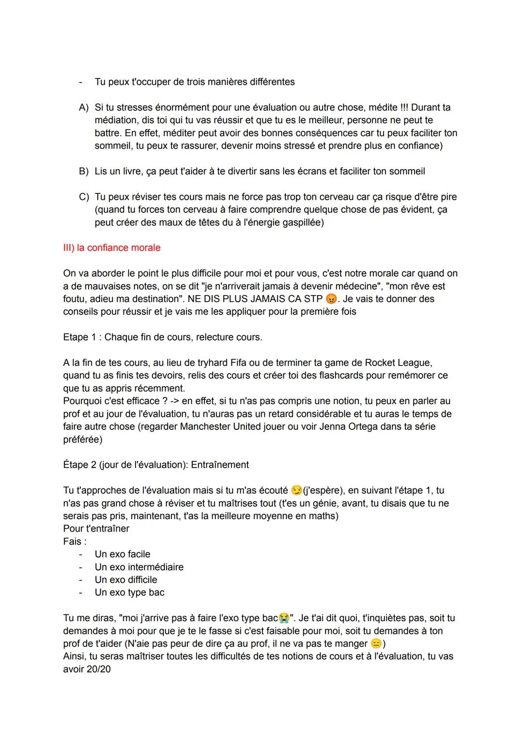 Comment devenir meilleur ? (Avoir une meilleure confiance en toi pour
réussir)
Introduction : Avoir une forte confiance en toi t'avanceras é