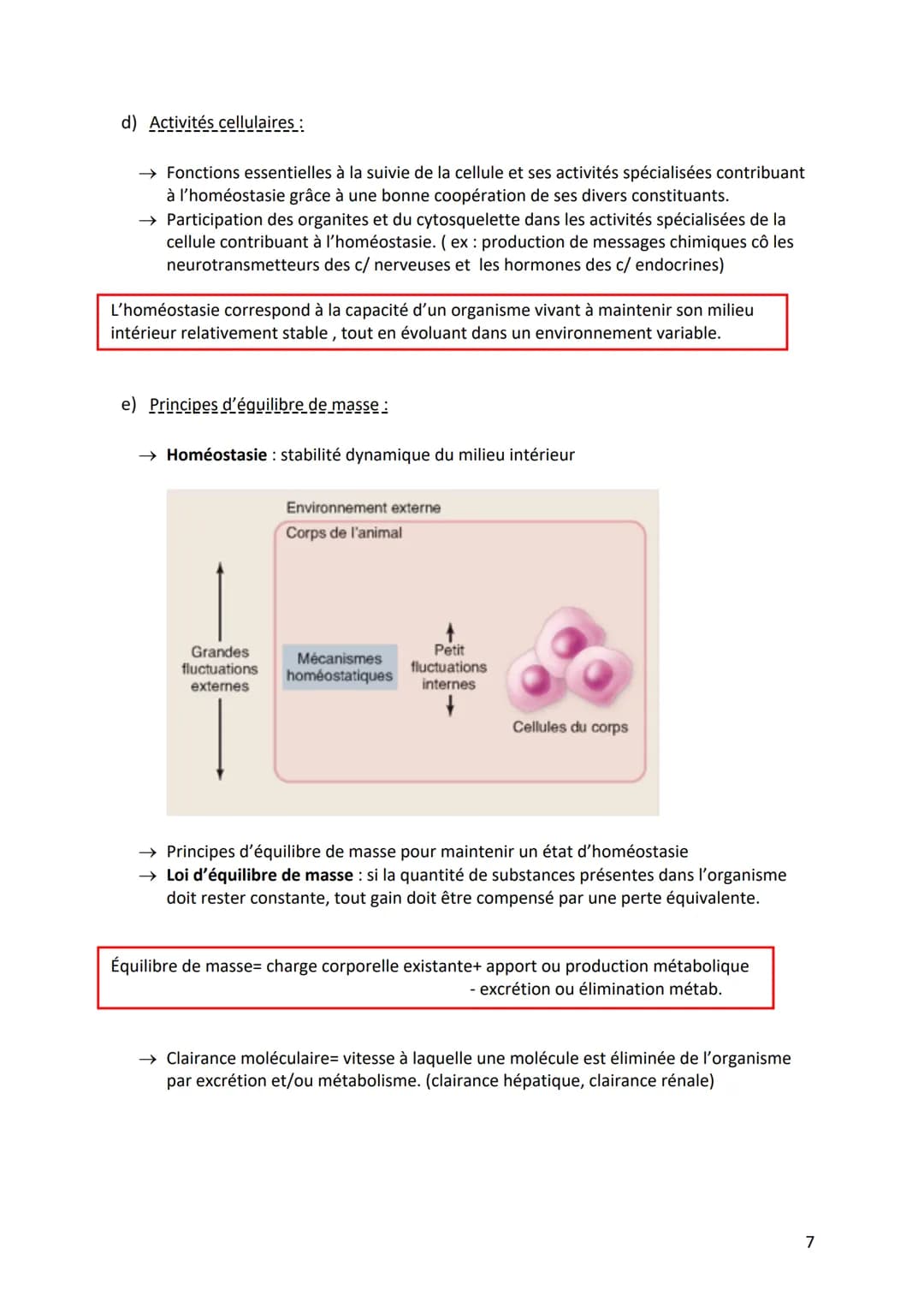 I. Physiologie générale
I.
Différents mécanismes dirigent le fonctionnement intégré des différents systèmes
(11). L'organisme est considéré 
