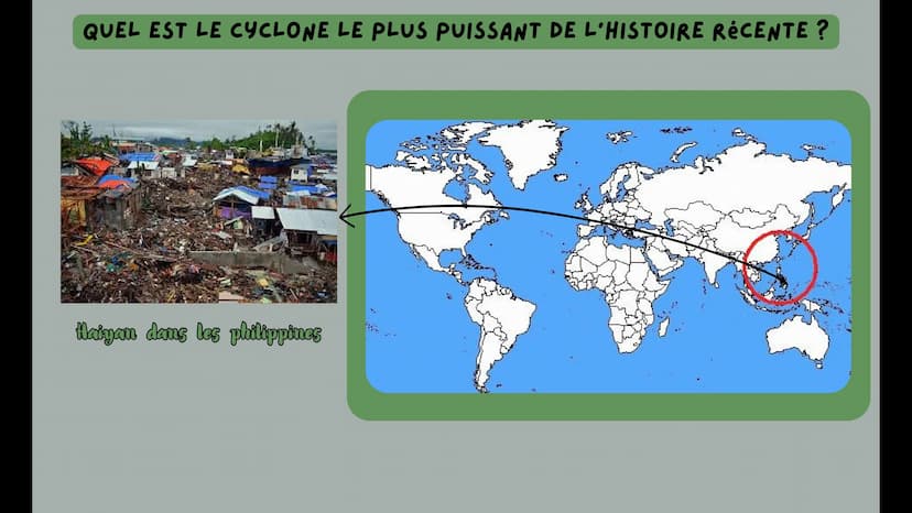LE RÉCHAUFFENT CLIMATIQUE ET LES CYCLONES
ܐܐܐܐܐ
CO2 SOMMAIRE
(5
• Définition
Pourquoi les cyclones sont-ils de plus en plus
fréquents et dév