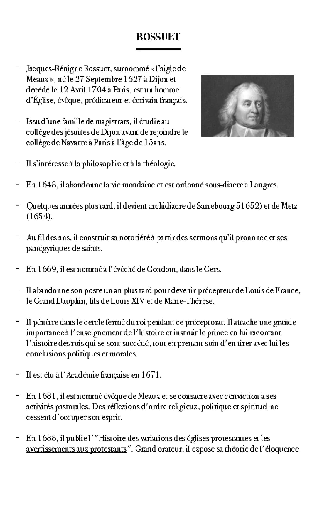 BOSSUET 