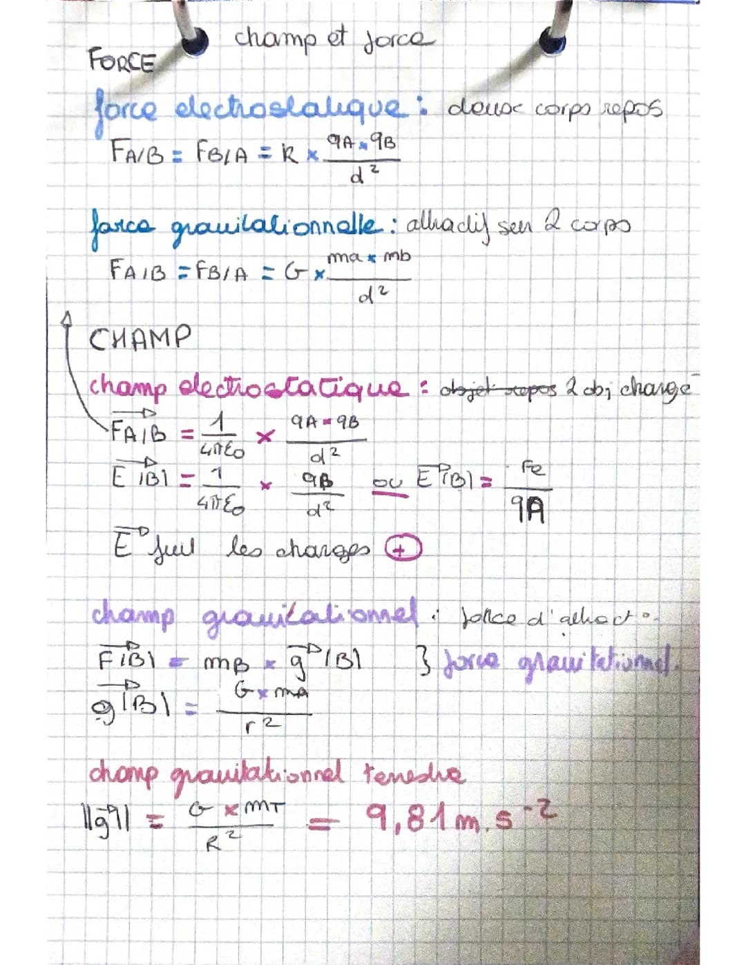 COURS SPE PHYSIQUE CHIMIE 1ERE