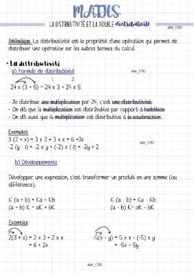 Know Maths: La distributivité et la double distributivité  thumbnail