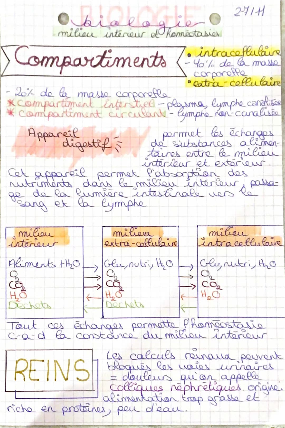 Milieu Intérieur et Homéostasie ST2S - Cours, Schémas et Exercices Corrigés PDF
