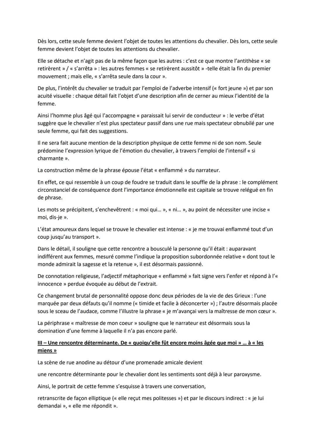 Abbé Prévost, La Rencontre
Analyses Linéaires - Manon Lescaut
Introduction :
Manon Lescaut, écrit par Abbé Prévost, fut puvliée en 1731 pour