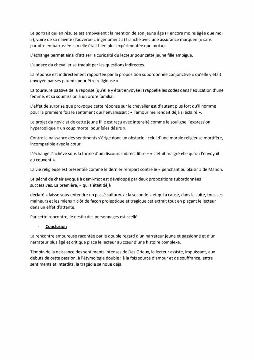 Abbé Prévost, La Rencontre
Analyses Linéaires - Manon Lescaut
Introduction :
Manon Lescaut, écrit par Abbé Prévost, fut puvliée en 1731 pour