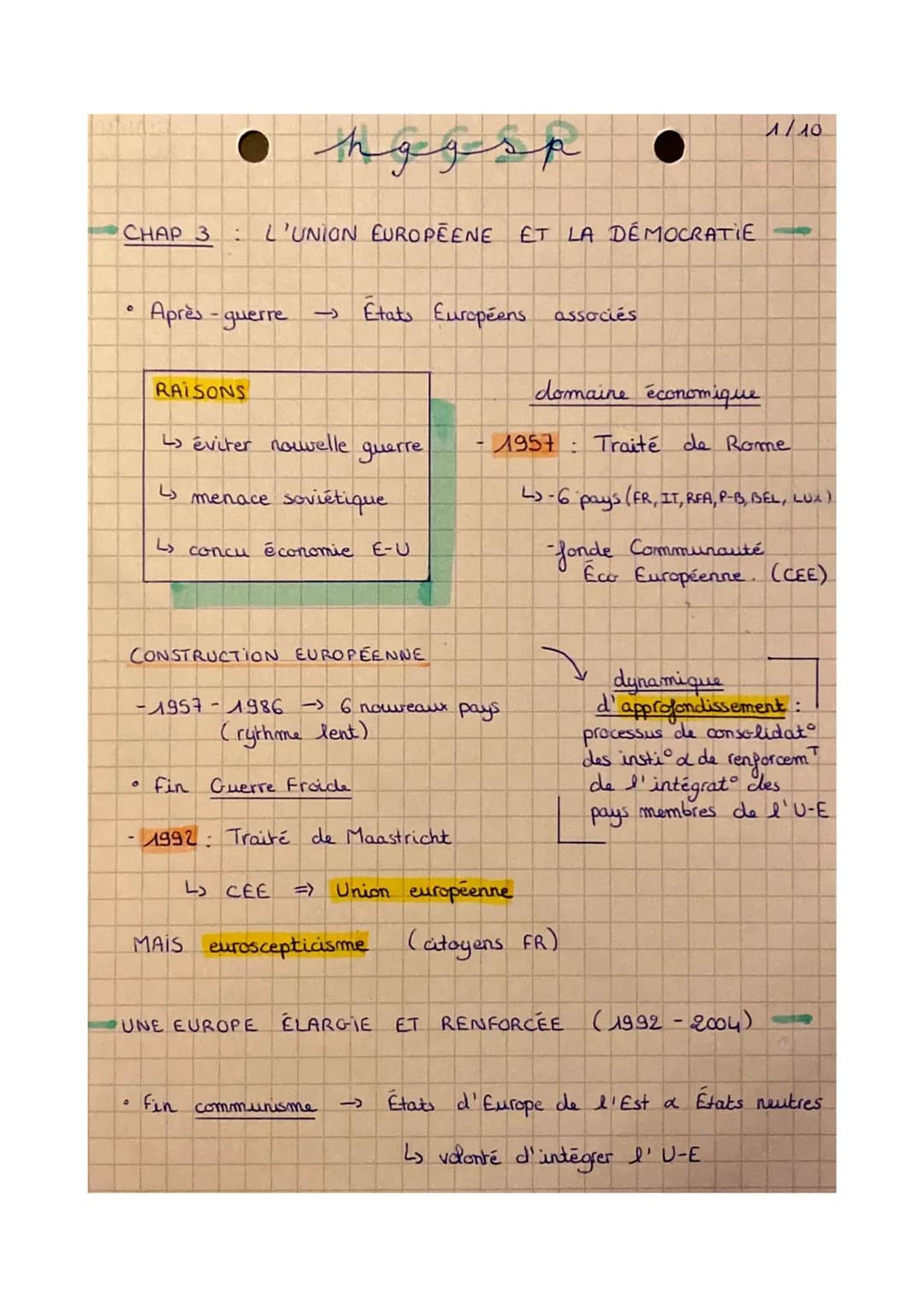 CHAP 3
0
O
.
Après-guerre
RAISONS
را
ما
L'UNION EUROPÉENE ET LA DEMOCRATIE
Léviter nouvelle
h g g s p
menace soviétique
Etats Européens asso