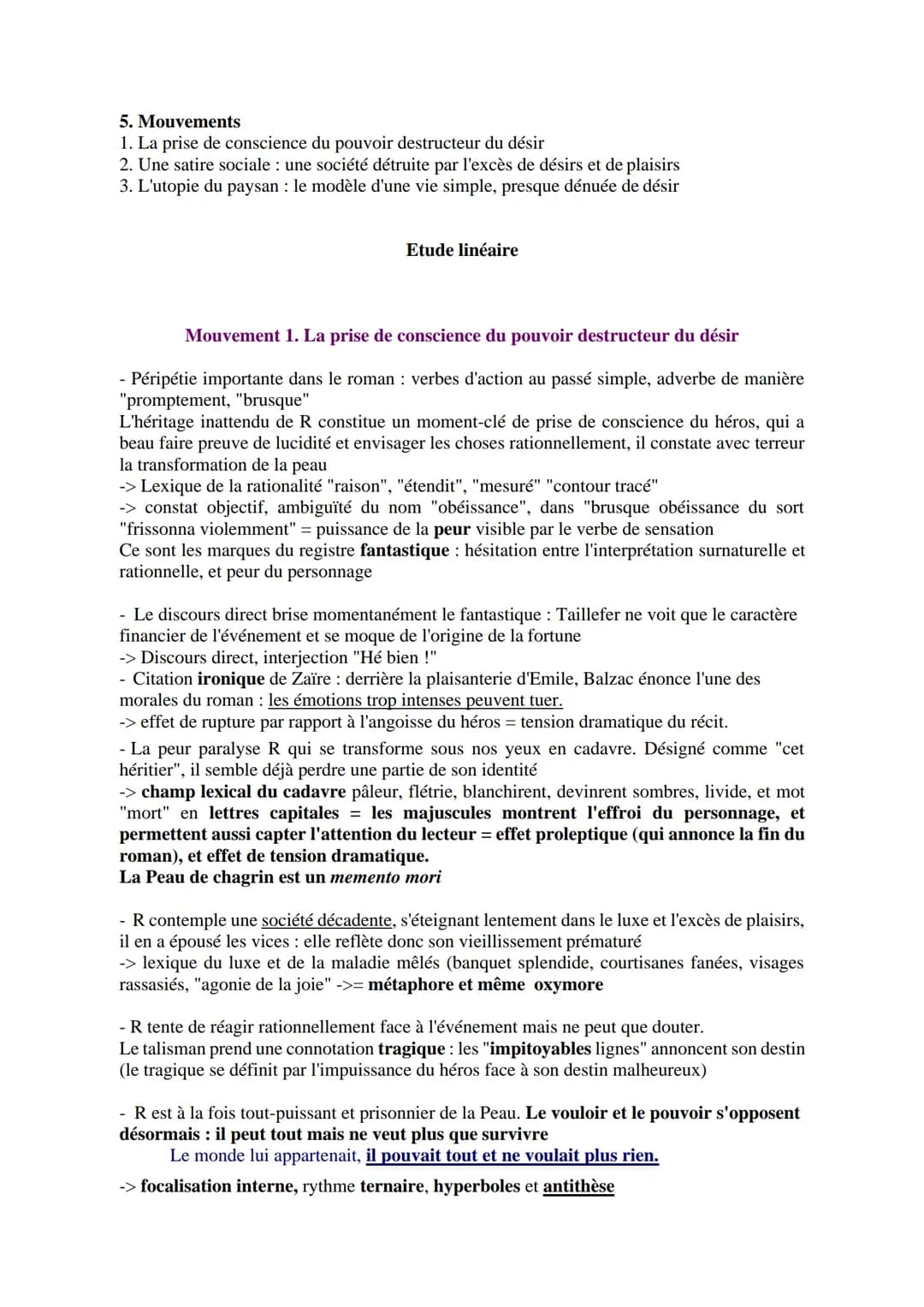 Balzac, La peau de chagrin, 1831
Les romans de l'énergie : création et destruction
Partie 2. La femme sans cœur Texte 2
1. Passage précédent