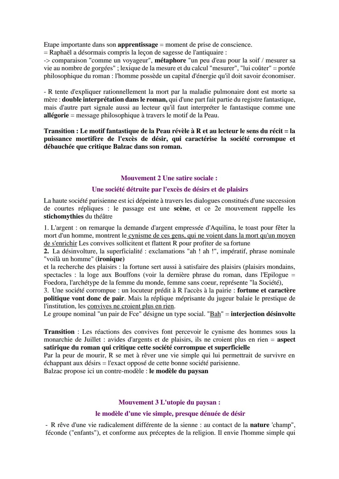 Balzac, La peau de chagrin, 1831
Les romans de l'énergie : création et destruction
Partie 2. La femme sans cœur Texte 2
1. Passage précédent