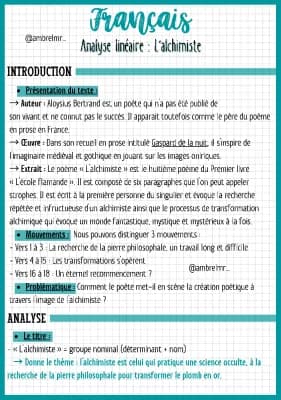 Know L'alchimiste (analyse linéaire) thumbnail