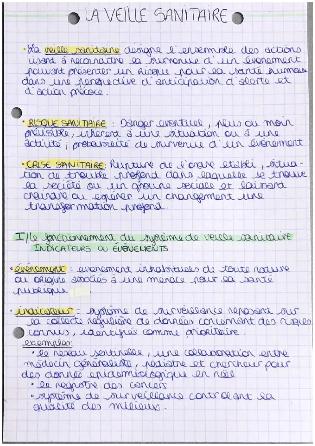 Veille Sanitaire ST2S: Définition, Exemples et Organisation en France