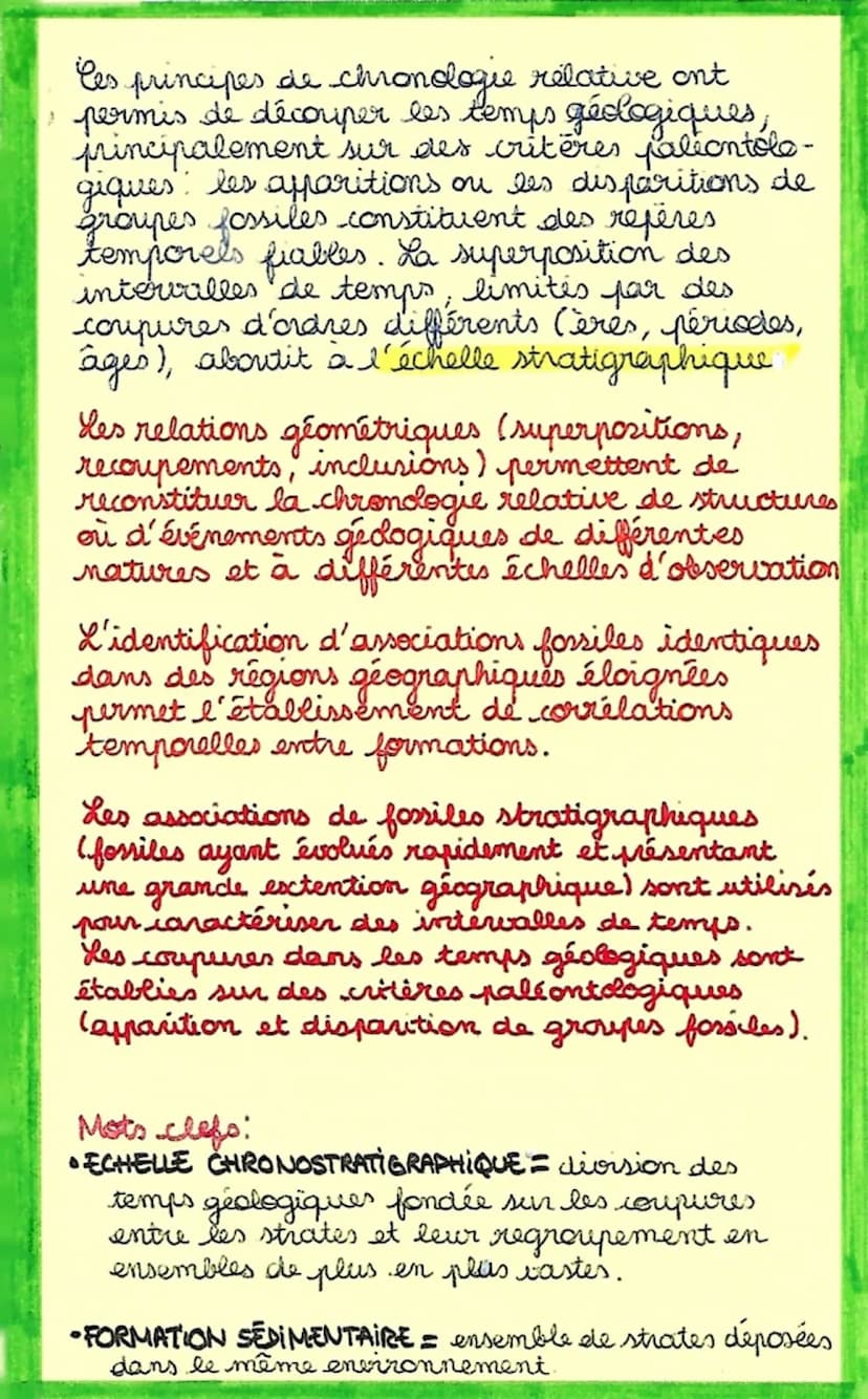 alhome 2
Le Temps & les Roches
I- La datation relative
=>consiste à établir la succession des
éléments géologiques.
La méthode de reconstitu