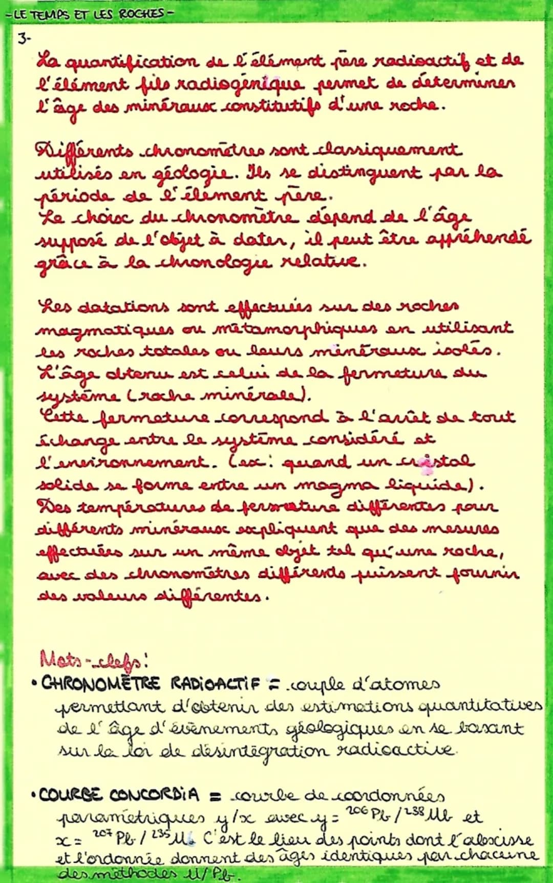 alhome 2
Le Temps & les Roches
I- La datation relative
=>consiste à établir la succession des
éléments géologiques.
La méthode de reconstitu