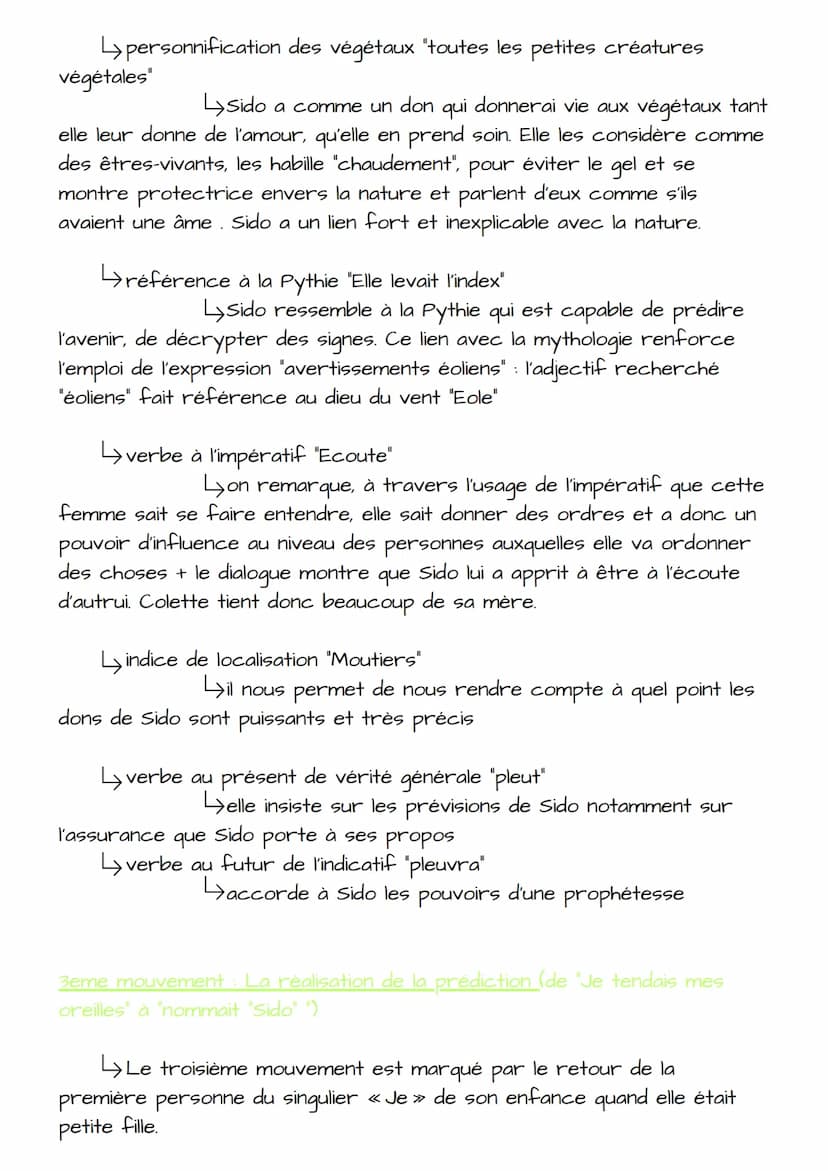 Sido
COLETTE
elle
Y
Colette: écrivaine française du XX siècle. A écrit "Les Vrilles de la Vigne"
raconte les épisodes de son enfance passé d