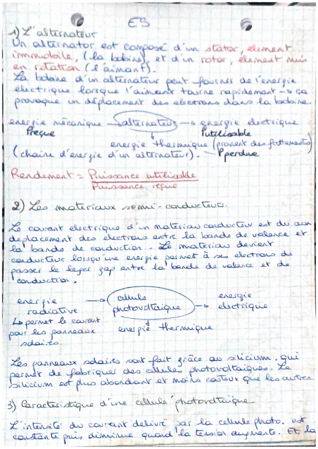 Comment Fonctionne un Alternateur et une Cellule Photovoltaïque PDF pour les Enfants
