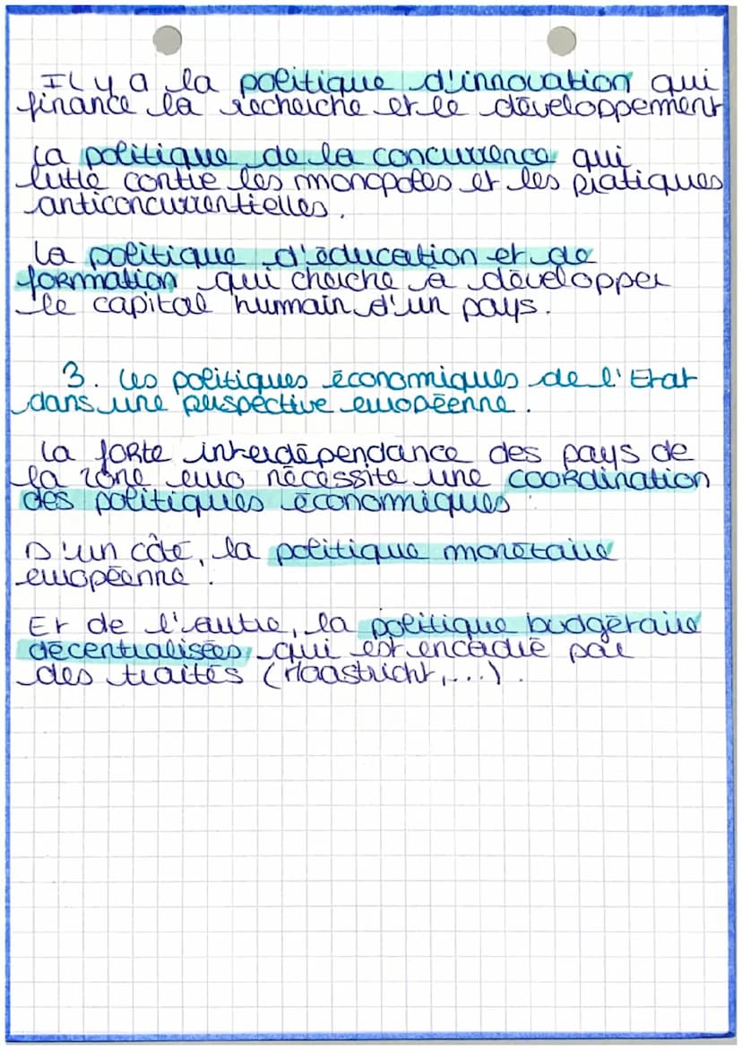 économie
mie
Chaptitive
Les politiques économiques de l'Etat
3
pout. 1/1
1. Les politiques économiques à
COURt terme.
les politiques économi
