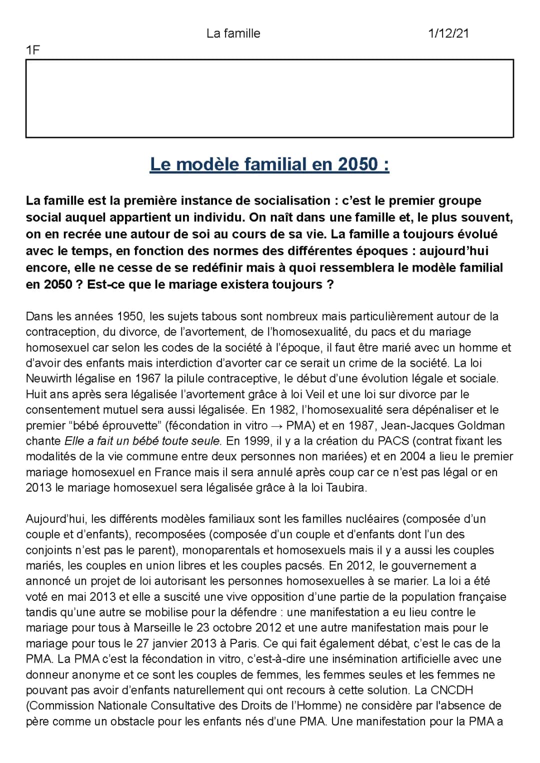 L'évolution de la famille en France : Découvre comment ça change !