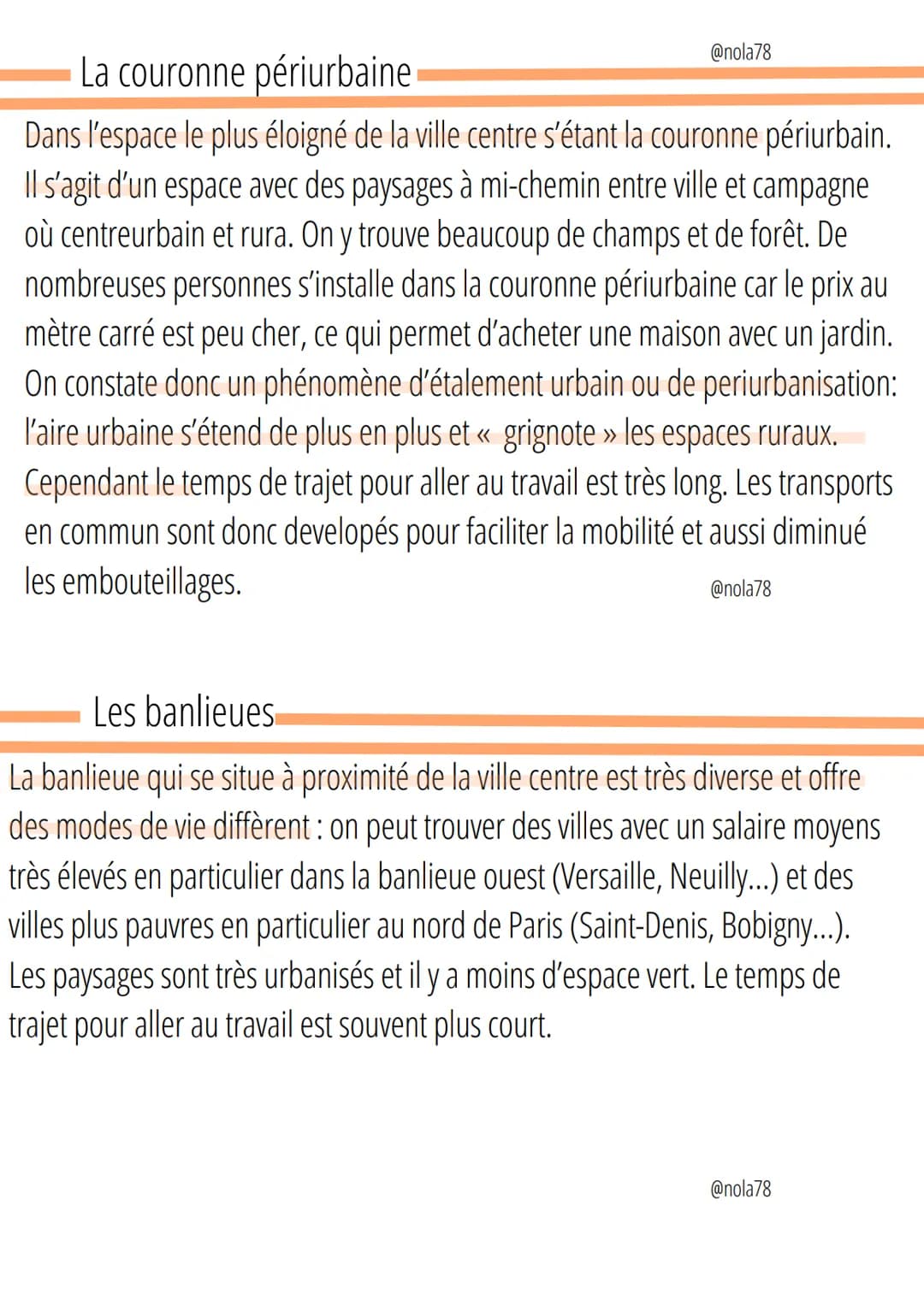 Geographie
Définition
Densité de population:
Nombre d'habitant par km2
une Aire urbaine
Est un espace composé : d'une ville centre
banlieues