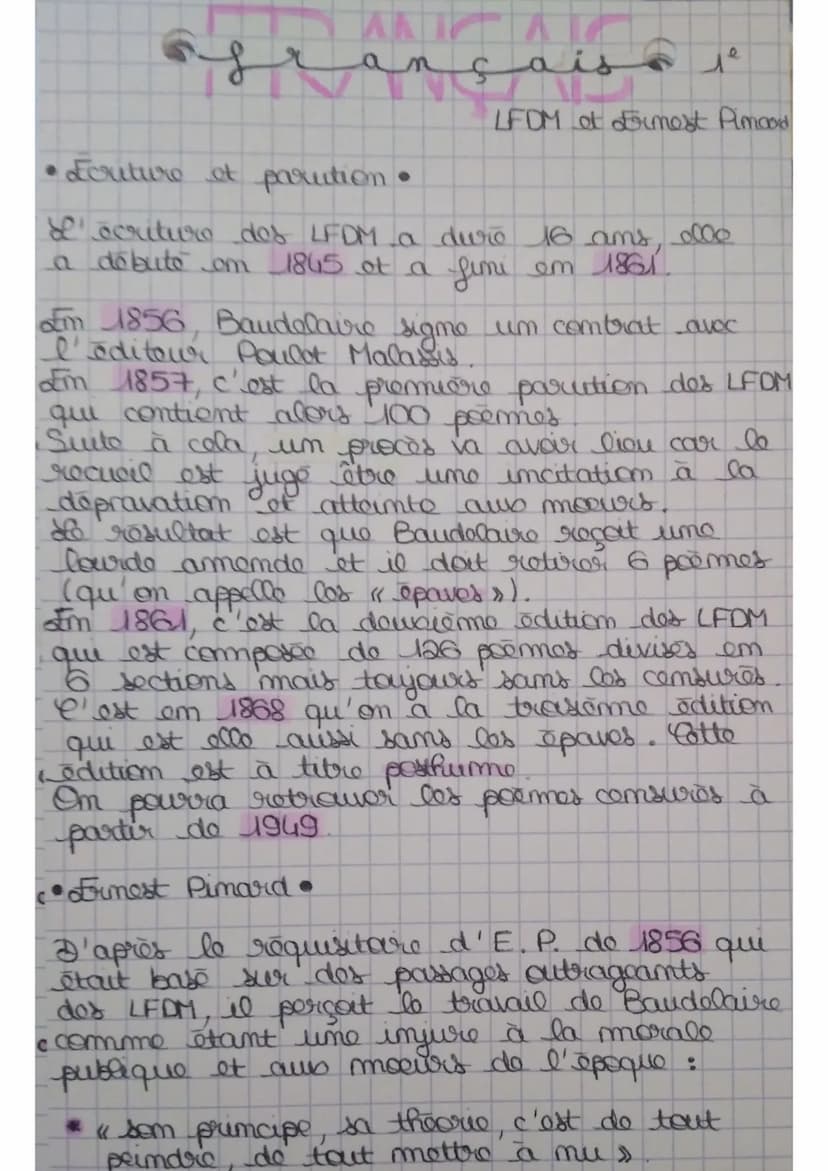 ننمهصفعهم
Biographie de
Baudelairo
Charles Baudelaire est um poète français
il est né à Paris le 9 avril 1821 of mort
le 31 août
1867 dans c