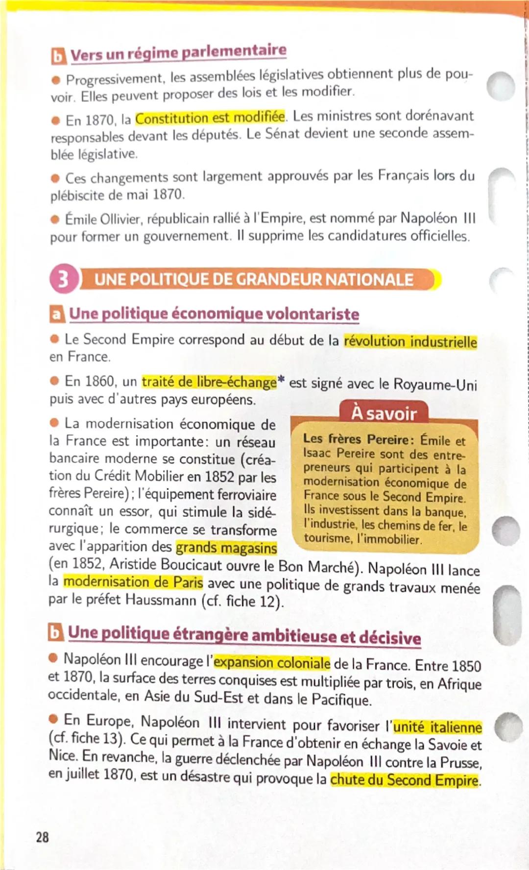 LA FRANCE DANS L'EUROPE (1848-1871)
Le Second Empire
(1852-1870)
1 LE RETOUR DE L'EMPIRE
a La proclamation de l'Empire
• Le plébiscite organ