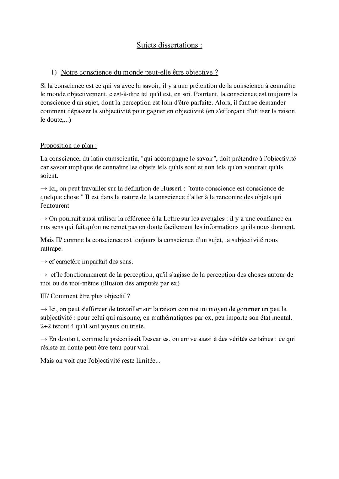 Sujets et Corrigés de Dissertation pour le Bac Français 2024