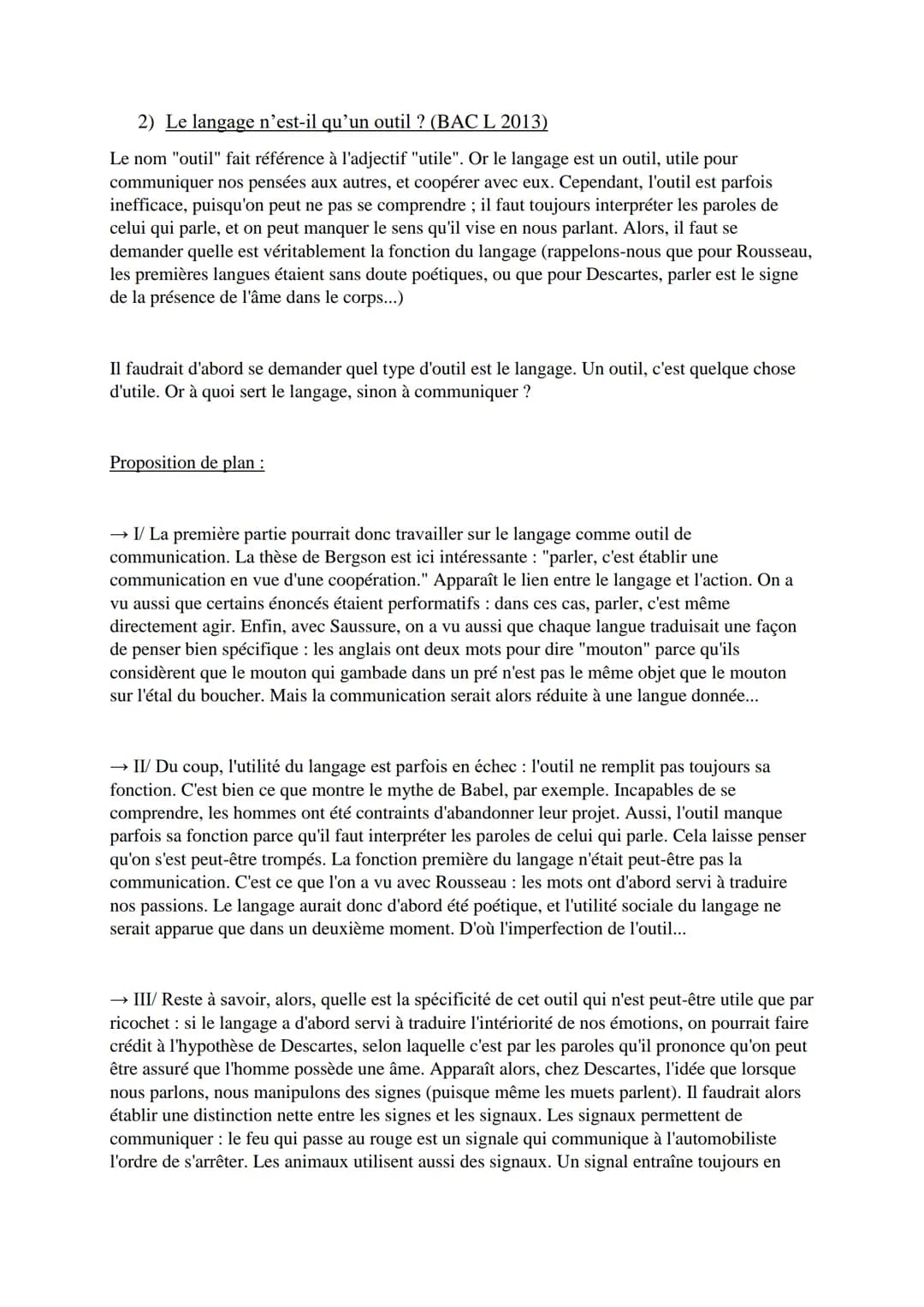 Sujets dissertations :
1) Notre conscience du monde peut-elle être objective ?
Si la conscience est ce qui va avec le savoir, il y a une pré