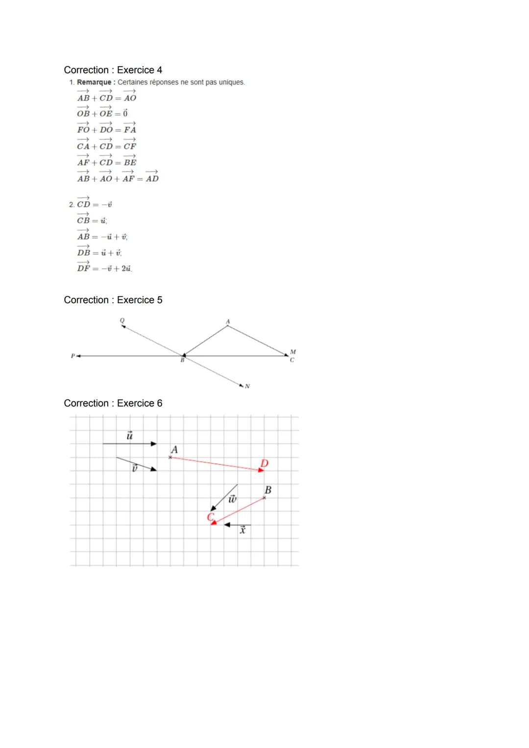 # Mathématiques

Les Vecteurs

Notion de vecteur
1) Translation : faire glisser une figure selon une direction, un sens et une longueur
donn